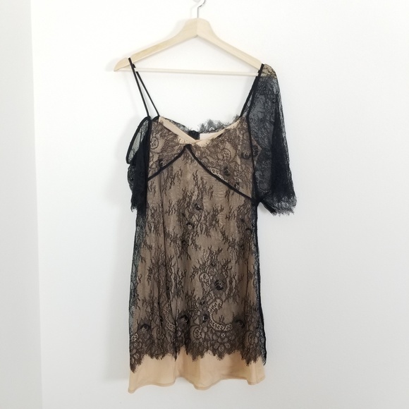 Keepsake Above Water Black Lace Mini Dress - Picture 3 of 6